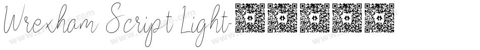 Wrexham Script Light字体转换